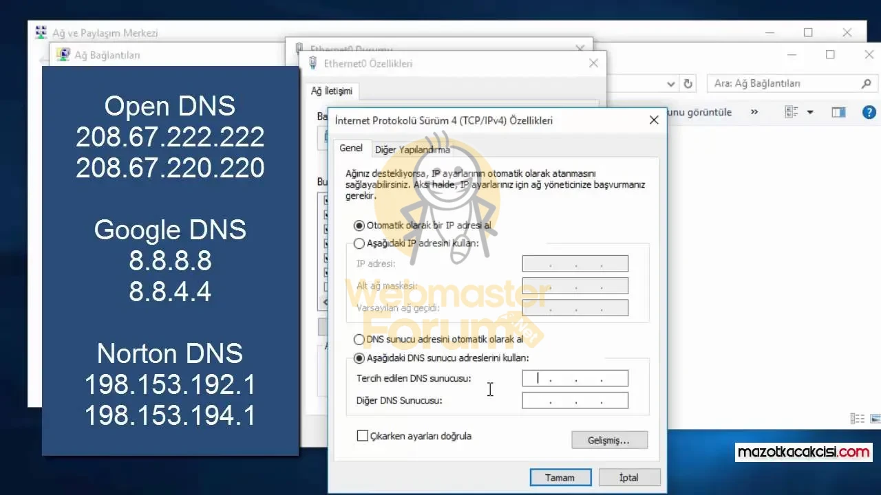 Windows’ta DNS Değiştirme Nasıl Yapılır.webp