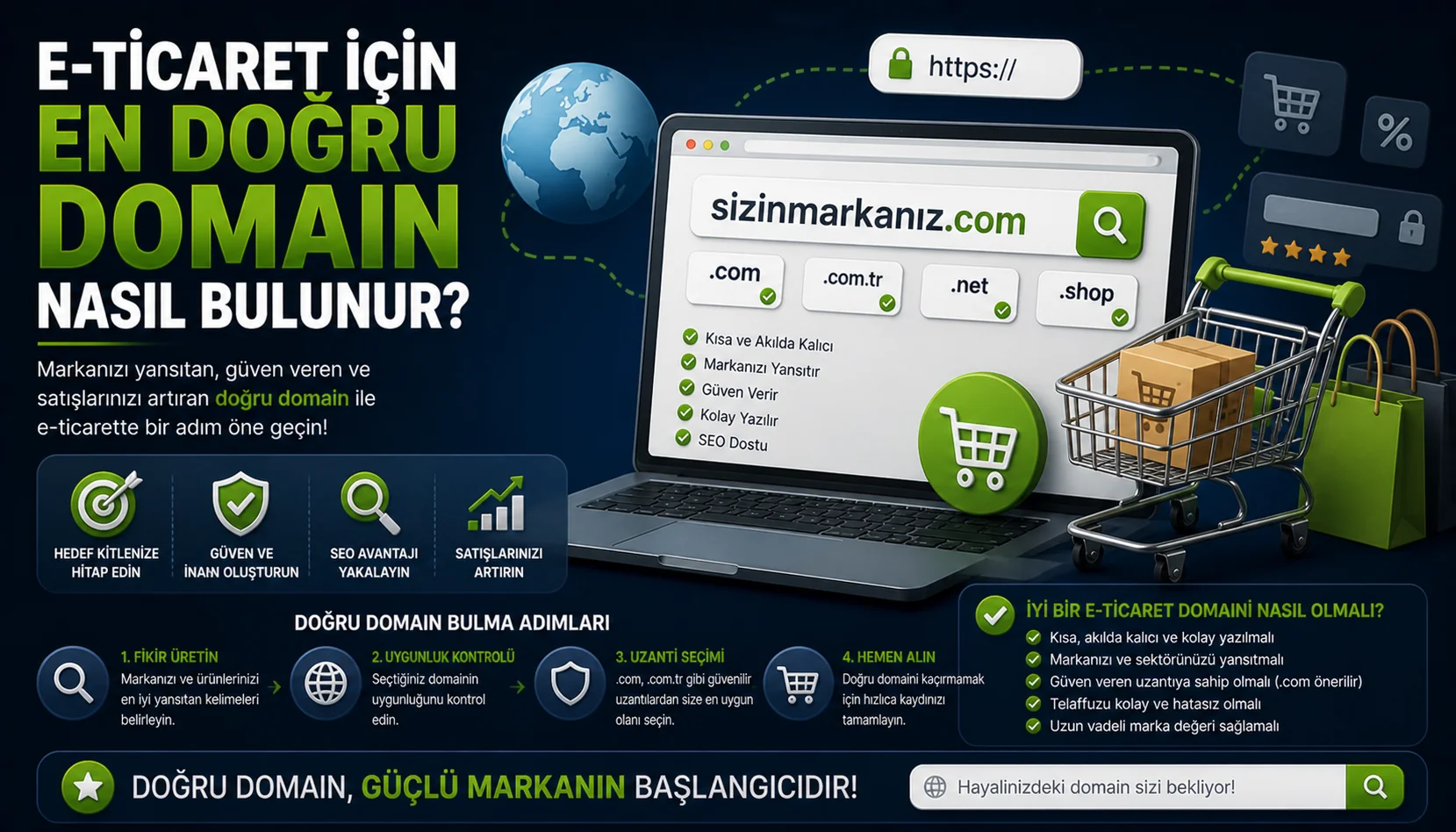 E-Ticaret İçin En Doğru Domain Nasıl Bulunur.webp